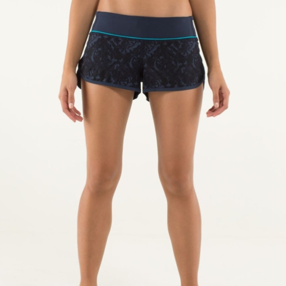 Lululemon Speed Shorts 4-way Baroque Inkwell - Picture 1 of 6